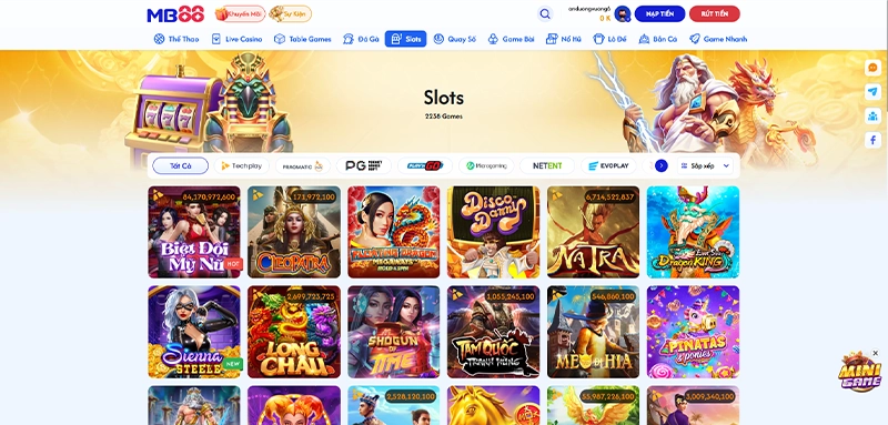 Slot MB88 - Ăn tiền nhanh, đổi thưởng hấp dẫn nhất