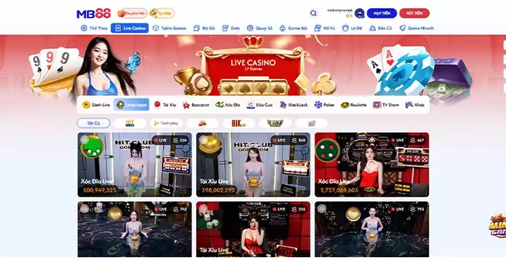 live casino mb88 - 1