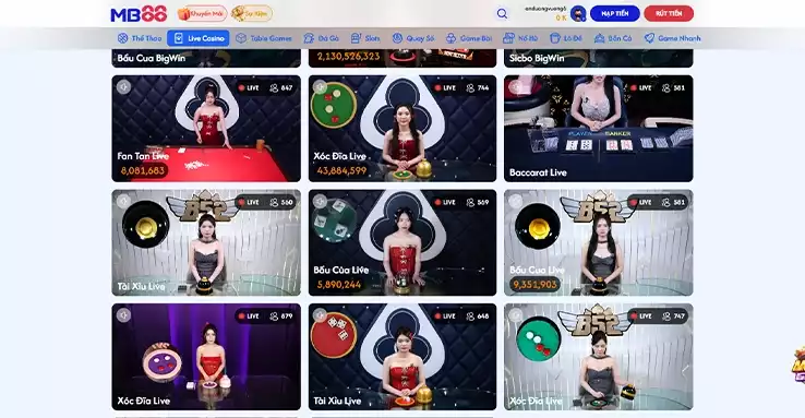 live casino mb88 - 2